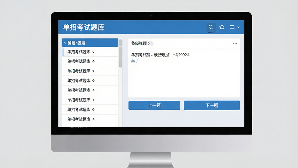 һ�ŵ�����Ļ��ʾ�����п�����⡱��ҳ��������棬�������Ŀ�б����Ҳ��Ǵ���������Ŀ�·��С���һ�⡱����һ�⡱��ť������Ϊǳ��ɫ�����岼����������ƽ����ƣ���ɫ��ɫ����ϸ�ڷḻ�����ʸ��壬�޶���Ԫ�ء�