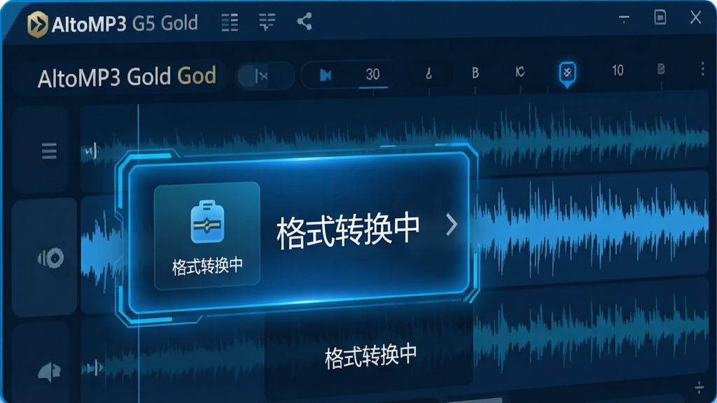 AltoMP3 Gold����������д��������ʾ��ʽת���������򣬱���Ϊ���첨��ͼ����������ʾ