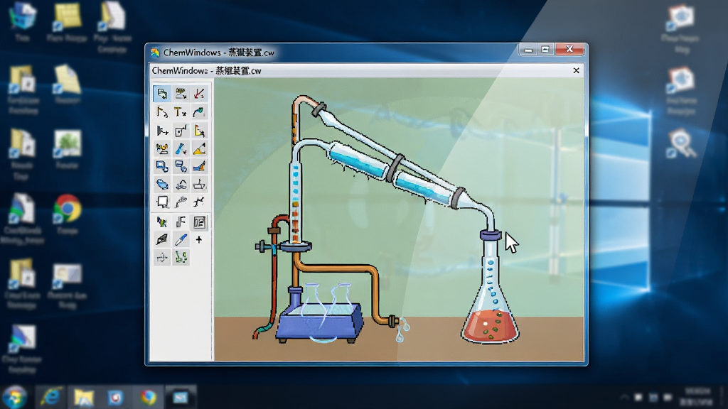 ���壺ChemWindows������Windows���������еĽ�ͼ����ʾһ������������װ��ͼ�����֣��������ھ��У���Χ������ͼ��ģ���������Ű棺װ��ͼ�ò�ɫ��ʾ������������ࡣ�����ʵʹ�ó�������Ļ������΢��ϸ�ڣ����ڱ�������ʾ��ChemWindows - ����װ��.cw�������ָ��ָ�������ܡ����ʣ����壬�ɾ����޶���Ԫ�ء�