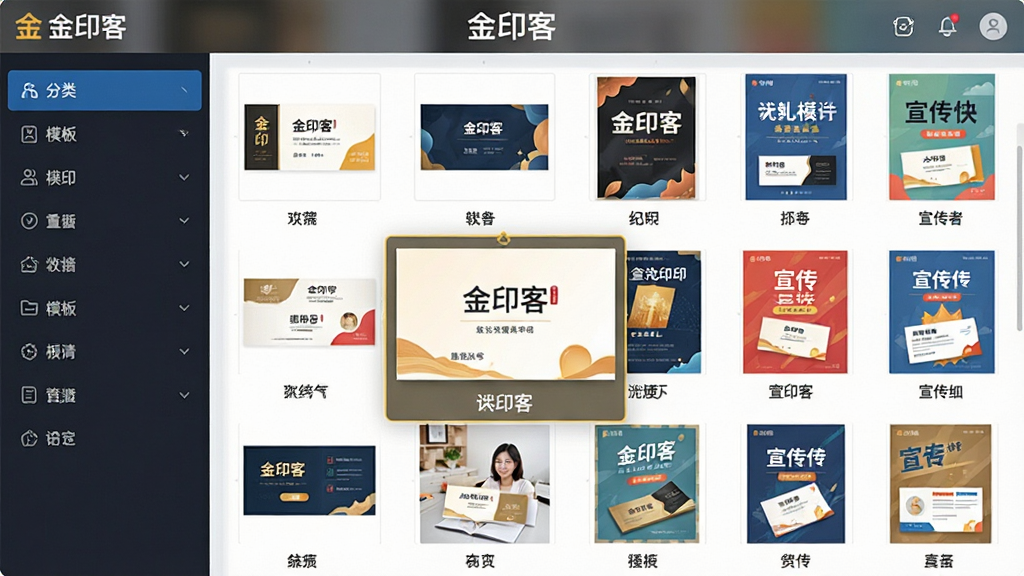 ��������Ϊ��ӡ�������е�ģ�����棬������������ʽչʾ������Ƭ��������������ģ������ͼ�����ֲ������ҽṹ�����Ϊģ������б����Ҳ�Ϊģ������ͼǽ����������ˬ������ϸ���ϣ�ÿ������ͼ�·���עģ�����ƣ�����һ����Ƭģ�屻����ѡ�в��Ŵ�Ԥ������Ļ�Ϸ���ʾ����ӡ�͡�����������������ɫ�����ޣ��ɾ��޶���Ԫ�ء�