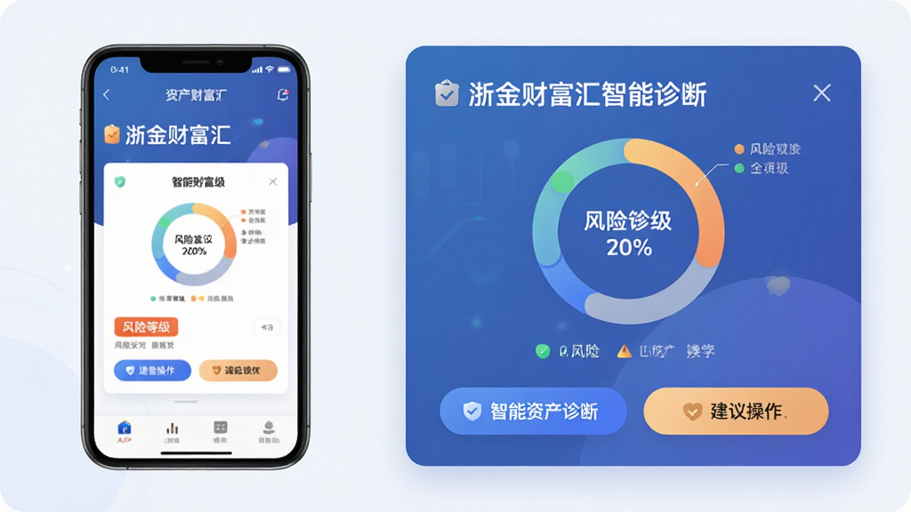 ��������Ϊ���Ƹ���APP�ġ������ʲ���ϡ�����ҳ�棬������ֻ�ģ�ͣ��Ҳ�Ϊ�Ŵ����ϱ��濨Ƭ�����ֲ������ҷ������Ű�����������ִ���Լ��ϸ�ڰ��������ϵĻ���ͼ�����յȼ���ʶ�����������ť������ע�����Ƹ���������ϡ����������ʸ��壬ɫ����ͣ��ɾ��޶���Ԫ�أ�ǿ���Ƽ�����רҵ�ԡ�