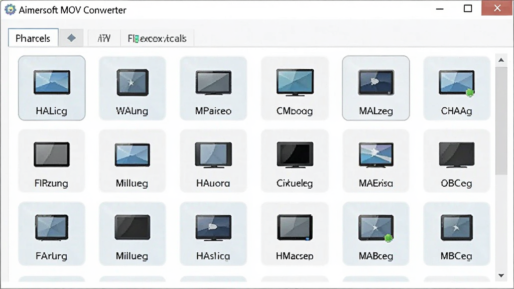 Aimersoft MOV Converter���������ʽѡ����棬����Ϊ��ʽԤ���б������������豸ͼ�����ʽ���ƣ����ֹ������򣬷����ֱ�ۣ�ɫ����ͣ�ϸ�����������ʸɾ����޶���Ԫ��