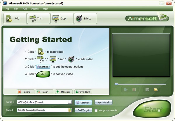 aimersoft mov converter ��׿�� ����ת����Ƶ