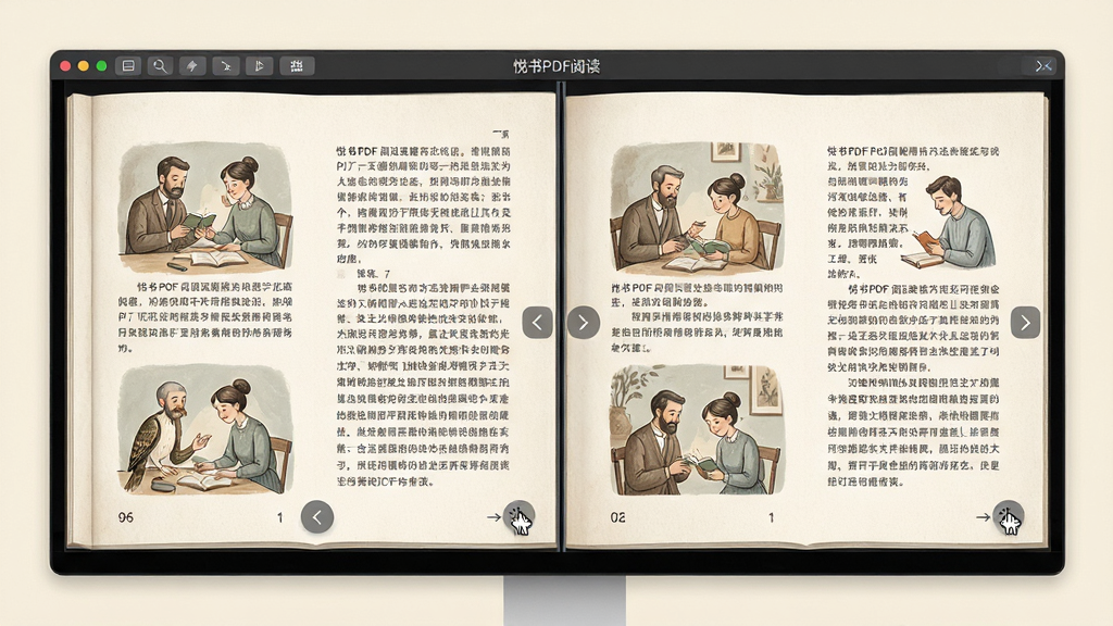 ���壺����PDF�Ķ����ڿ�����ʾ���Ͽ���˫���Ķ�ģʽ��������ҳ������ʾ������Ϊ����ͼ�ĵ����飻���֣�����������У�����ҳ�������ȣ��м���ϸ΢�ָ��ߣ��Ű棺˫ҳ���ֺ�ͼƬ�������룬ҳ��׽���ģ���鱾ҳ�룻��񣺵��������񣬱���Ϊ�װ�ɫ������Ϊ���ɫ��ϸ�ڣ�ҳ���Ե����΢ֽ�������������ͣ����ʾ��ҳ��ͷ�����ʣ�ϸ����ͣ��ɾ��޶���Ԫ��