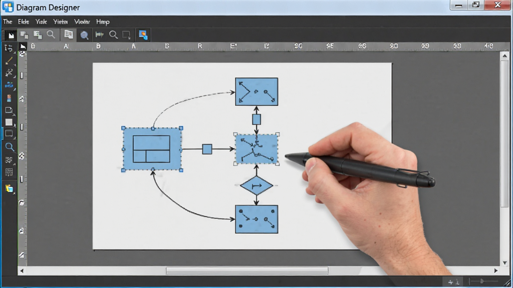 Diagram Designer����������ʾ���û����ڻ�������קͼ�β�����������������ʾ����ͼ���ƹ��̣���������