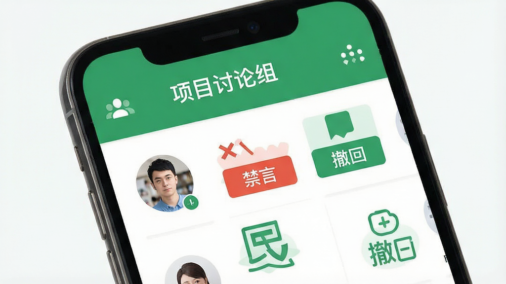 ���壺���������ߡ�Ⱥ��������棬���֣��ֻ���Ļ��ʾȺ��Ա�б��͹�������ͼ�꣬�Ű棺Ⱥ���ơ���Ŀ�����顱�ö����·����г�Աͷ��͡����ԡ��������ء���ť����񣺱�ƽ����ƣ���ɫ��׺��ϸ�ڣ���������ͼ��������ע�����ʣ����壬�ɾ����޶���Ԫ��