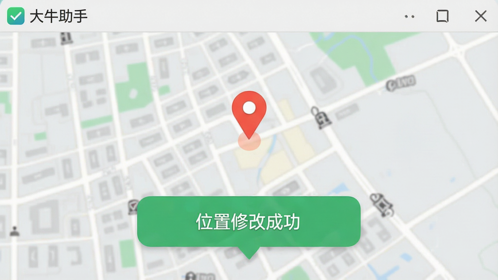 ��ţ�������ⶨλ������ʾ��ͼ����ͼ����һ����ɫ��ǵ㣬��Ļ�·�������λ���޸ĳɹ�������ʾ���ݣ�����Ϊǳ��ɫ�ֻ����棬��������ֱ�ۣ����ʸɾ��������������ơ���ţ���֡�