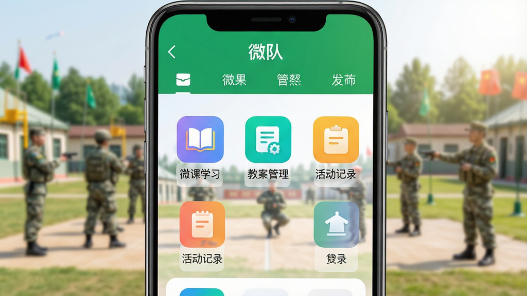 ��������Ϊһ�������ֻ���Ļռ���Ӿ����ģ���Ļ��������ʾ��΢�ӡ�APP�������棬���沼�ּ�࣬�Ϸ�����ɫ�Ĺ��ܵ��������м��ǡ�΢��ѧϰ�������̰��������������¼���Ȳ�ɫ����ͼ�꣬����Ϊ�黯�ľ�Ӫѵ�������������ִ��������ҳ������������Ű���þ��й�ͼ�����ʸ��壬�ɾ��޶���Ԫ�ء�