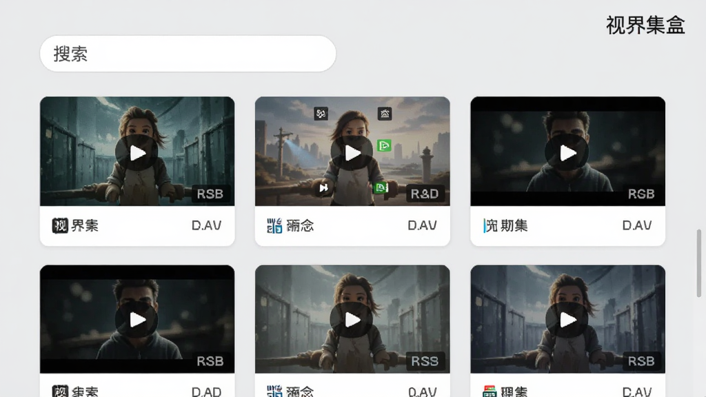�ӽ缯�е����������ʾ���棬������С��������������·��г������ƵԴ��Ƭ��ÿ����Ƭ������ͼ�������ȱ�ʶ������Ϊǳ��ɫ���Ű����룬����ƽ�������ʸɾ����޶���Ԫ�أ����ϽǱ�ע���ӽ缯�С�