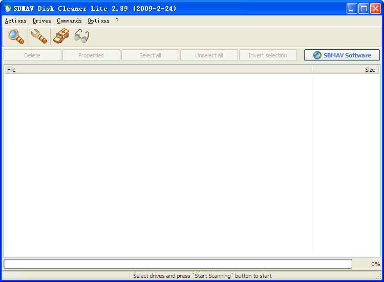 SBMAV Disk Cleaner Lite1.0.0 ����������������