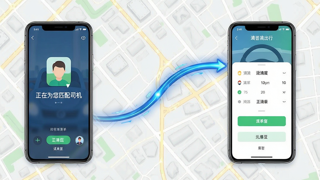 �δ�γ���app�����ɵ�����ʾ��ͼ���������Ϊ�˿��ֻ�������ʾ������Ϊ��ƥ��˾�������Ҳ�Ϊ˾���˽ӵ����棬�м��Զ�̬�������ӣ�����Ϊ���нֵ���ͼ�����дʵ���������ʸɾ����޶���Ԫ��
