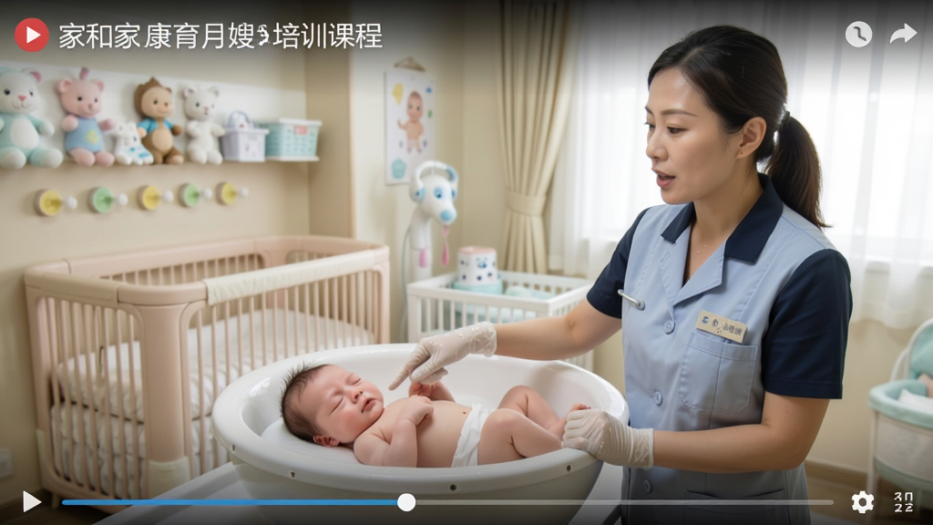 �ҺͿ�����ɩ��ѵ�γ���Ƶ��ͼ��������һλרҵ��ʦ���ڽ���������ϴ�貽�裬�������������Ӥ�ң���Ƶ�������������пγ̱���ͽ������������ʵ��Ȼ�����ʸ��壬�޶���Ԫ��
