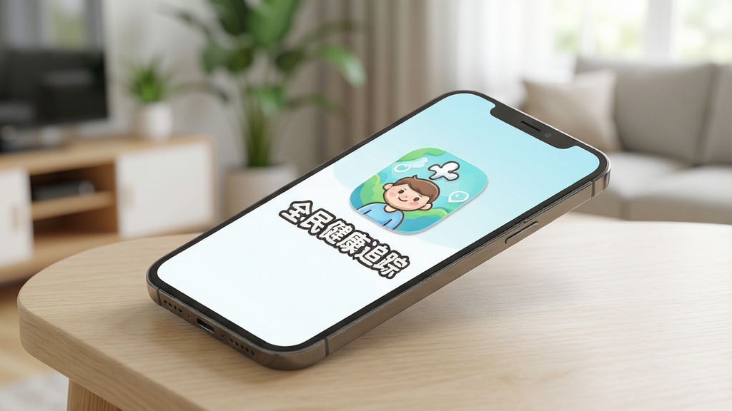 ��������Ϊһ�������������ֻ�����Ļ����������ʾ��ȫ�񽡿�׷�١�APP�Ŀ�ͨͼ�������ƣ��ֻ�б���������ǳľɫ�����ϣ��������黯�Ŀ�������������ֲ�������Ȼ�⣻���ֲ������Ĺ�ͼ���ֻ���Ļ����Ϊ�Ӿ����㣬���֡�ȫ�񽡿�׷�١�ʹ����Ŀ��Բ���֣����Ϊдʵ��Ʒ��Ⱦͼ��ϸ�����������ʸɾ����޶���Ԫ�ء�