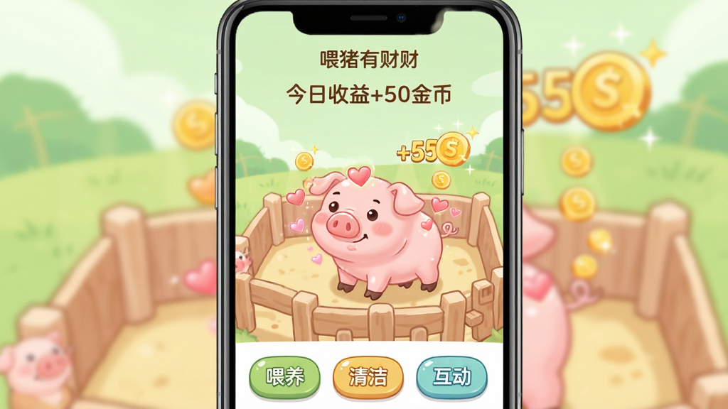 ���壺�ֻ���Ļչʾ�����вƵ��������棬һֻ����С���ڿ�ͨ��Ȧ��Ա��н���������������֣��ֻ����У���Ļ����ʾ�����͡���������+50��ҡ�����������Ϊ����ɫ��԰�硣�Ű棺����Ԫ�ش������£����ͼ����˸��������¿�ͨ��ɫ����͡�ϸ�ڣ����������а�����Ч���ײ��С�ι��������ࡱ��������������ť�����ʣ�ϸ�壬�ɾ����޶���Ԫ�ء�