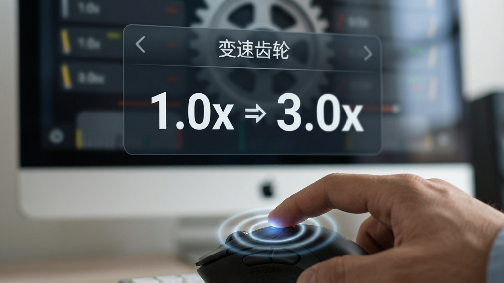 ���壺��������ָ�����꣬������Ļ��ʾ�����ٳ��֡����棬�ٶ�ֵ��1.0x��Ϊ3.0x�����֣������д����Ļ�黯������������С��Ű棺����UIͻ�����ٶ����ַŴ󡣷��дʵ��Ӱ����Ӱ������ϸ�ڣ���������в��ƹ�Ч����Ļ��΢�����⡣���ʣ����壬�ɾ����޶���Ԫ�ء�