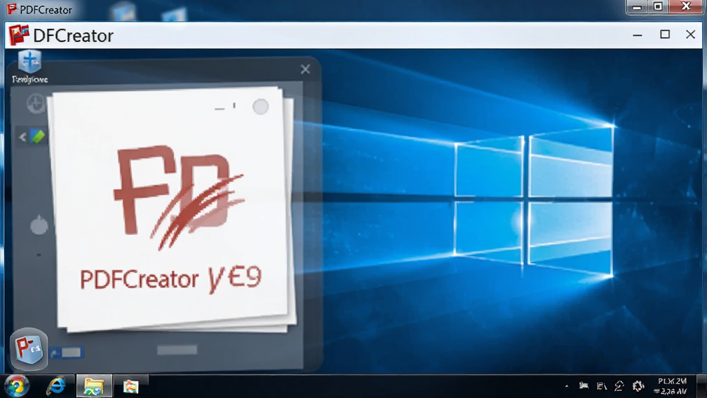 չʾPDFCreator��Windows���������еĽ�ͼ����������ͼ�꣬����������ʾ�����дʵ��ϸ�����������ʸɾ����޶���Ԫ�أ�����
