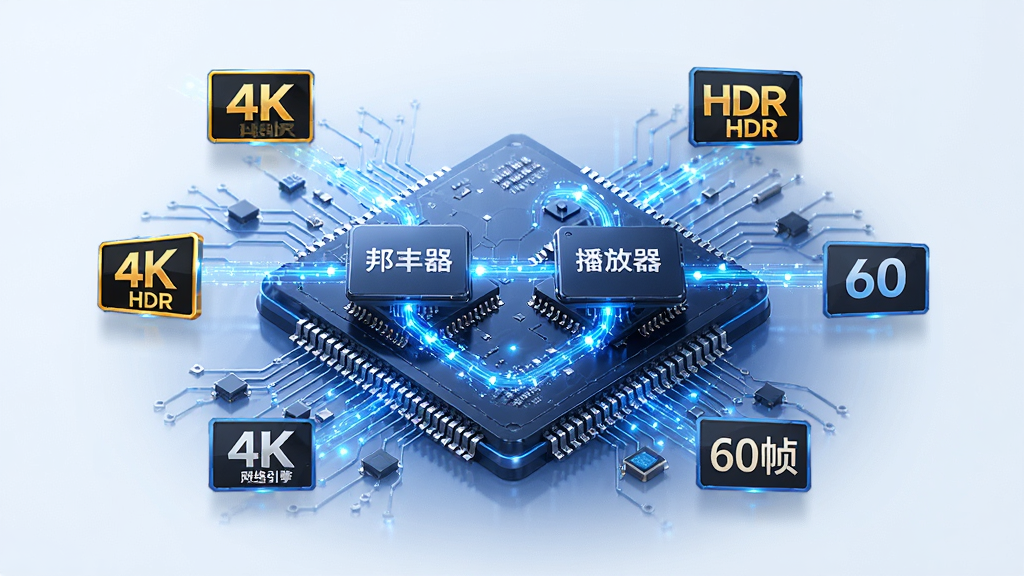 ������粥�����������湤��ʾ��ͼ������ΪCPU��GPUоƬ�ϵ����������ӻ�����Χ����4K��HDR��60֡�ȱ�ʶ�����ֲ������ķ���״�����Ƽ�������ϸ���е�·�����������������ʾ�ϸ�ɾ����޶���Ԫ�أ��������ֱ�ע��������粥������