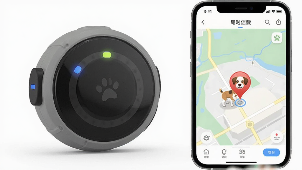 β���ű���ﶨλ����Ʒͼ��С������Բ���豸���������LEDָʾ�ƣ��Ա�չʾ�ֻ�APP�ϵ�ʵʱ��λ��ͼ���棬��ͼ��������ʾ����λ�ñ�ǣ�������࣬��Ʒ��Ⱦ��񣬻���ϸ�壬�޶���Ԫ��