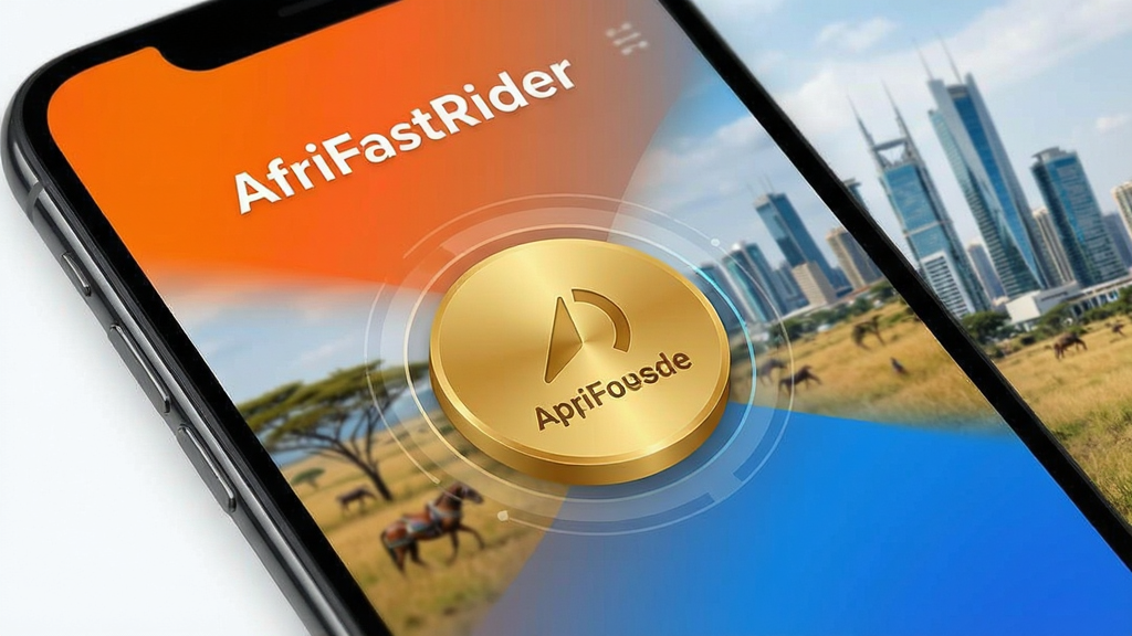 һ�������ֻ���Ļ��д����Ļ��������ʾAfriFastRider���������棬�������ִ���Լ����ɫ��Ϊ�����ĳ���ɫ���䣬������һ����Ŀ�Ľ�ɫ���ٰ�ť������Ϊģ���ķ��޴��ԭ���ִ��������ںϵ�ʵ��ͼ����������ͻ�����Ű�ɾ������Ϊ�Ƽ���UI��ƣ�ϸ�ڷḻ�����ʸ��壬�ɾ��޶���Ԫ��
