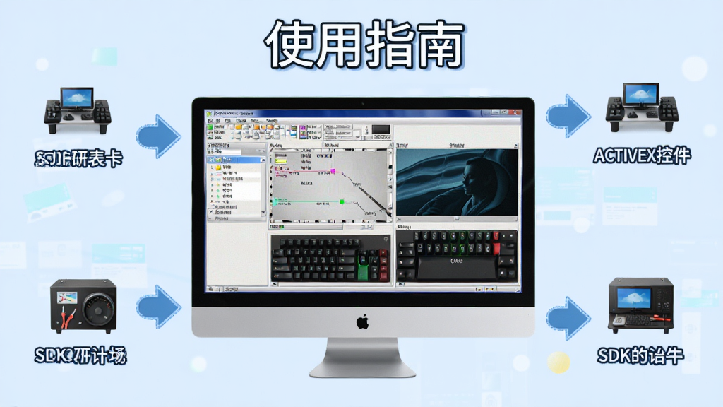 չʾ������ACTIVEX�ؼ�SDK��������ʹ��ָ��ʾ��ͼ����������Ϊ������Ļ��ʾ�������棬��Χ�в����ͷ������Ϊǳ��ɫ�����ֱ�ע��ʹ��ָ�ϡ�������������ϸ�ڷḻ�����ʸ��壬�ɾ��޶���Ԫ��