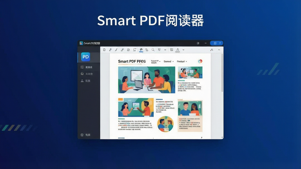 һ���ִ�������Ĺٷ�����ͼ�������ǡ�Smart PDF�Ķ�����������������������ɫ���䱳��֮�ϣ�������չʾ��һ��ͼ�Ĳ�ï�Ĳ�ɫPDF�ĵ����Ű����������ִ�����������רҵ�Ҹ��пƼ��У����ʸɾ����޶���Ԫ�ء�