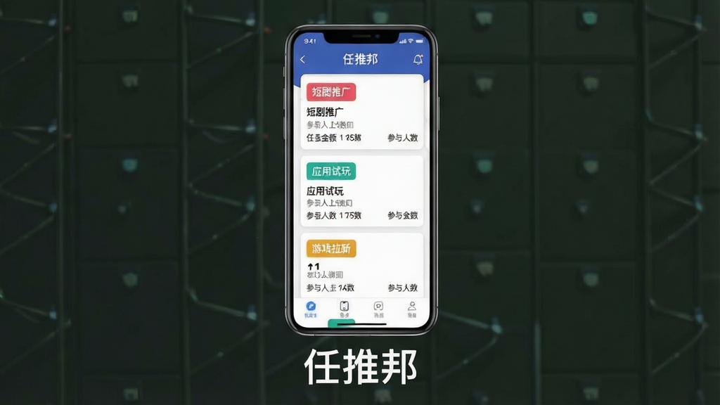 һ��չʾ���ư�APP���Ĺ��ܵĳ���ͼ������Ϊһ�������ֻ���Ļ����Ļ��������ʾ���ư���ƹ�����������棬���ֲ������»����Ŀ�Ƭʽ��Ϣ����ƣ�ÿ����Ƭ�ϱ�ע�š��̾��ƹ㡱����Ӧ�����桱������Ϸ���¡��Ȳ�ɫ��ǩ�����Ϊ�ִ���ƽ��UI��ƣ�ϸ�ڰ���������������������ݣ����ʸ���ɾ����޶���Ԫ�أ���Ļ�·��������֡����ư��