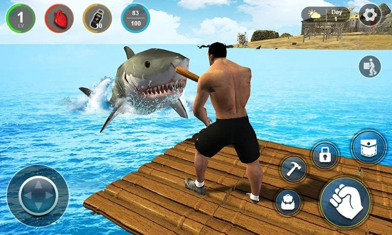 ľ������3D��Raft Survival 3D��1.05�� �������潨��