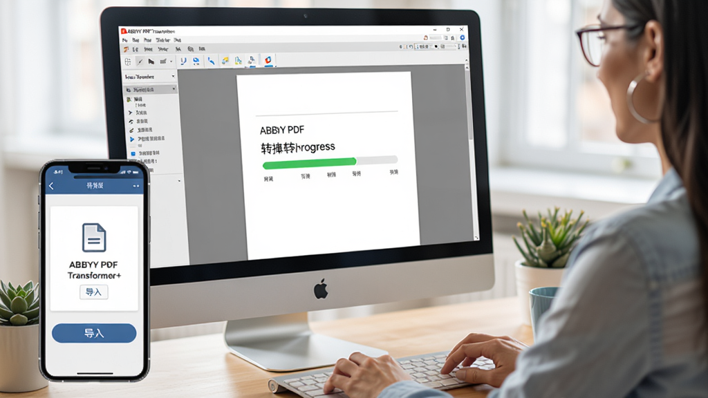 ���壺�û�����ʹ�õ��Զ�ABBYY PDF Transformer+���������ĵ�ת�����������֣�������Ļ��ʾ�������棬�Ա����ֻ���Ļ��ʾ�ƶ���Ӧ�á��Ű棺������Ļ����ʾת�����������ֻ���Ļ��ʾ�����ļ����档�������칫������������͡�ϸ�ڣ�������Ļ�Ϸ����������ơ�ABBYY PDF Transformer+�����ֻ���Ļ�·��С����롱��ť�����ʣ����壬�ɾ����޶���Ԫ�ء�