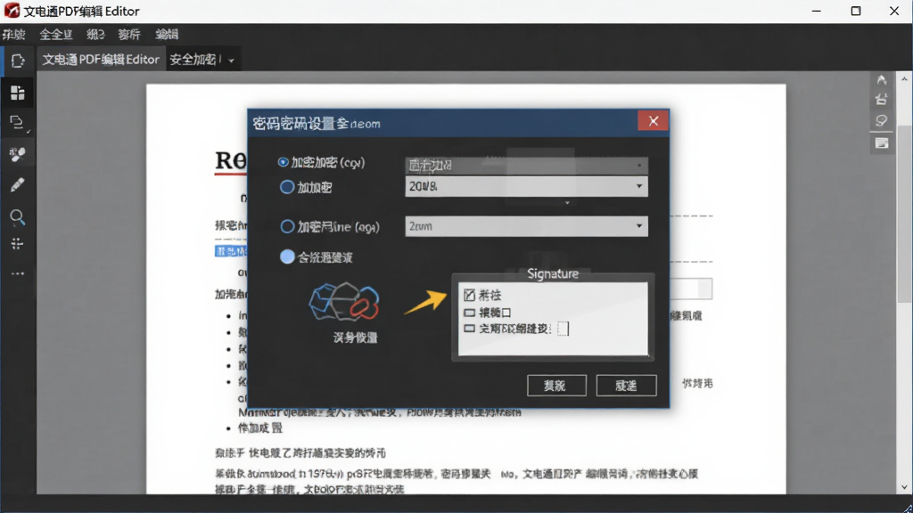 �ĵ�ͨPDF�༭����ȫ���ܽ��棬��ʾ�������öԻ����м���ѡ���ǩ�����򣬱���Ϊ�ĵ�Ԥ����רҵ������ͼ��񣬸��廭�ʣ��ɾ��޶���Ԫ��