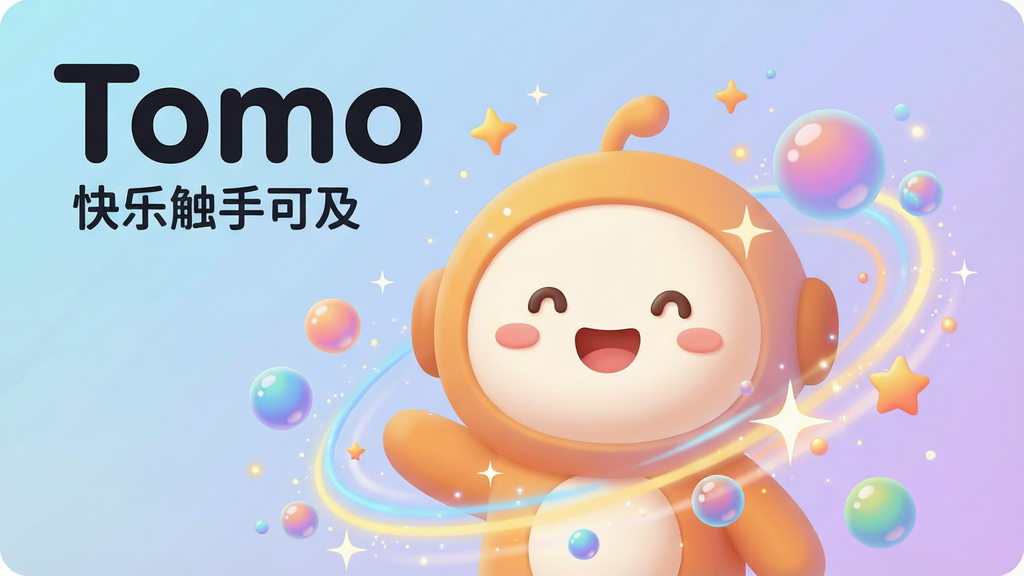 һ�������Ƽ�������ůɫ���Ĳ廭������Ϊ��Tomo��Ʒ�Ƽ�����һ��Բ��ɰ��Ŀ�ͨ��ɫ�����΢Ц����Χ�����Ų�ɫ���ݺͶ�̬��Ч�������ϣ���������У�����Ϊ����ɫ��ǳ�������ϣ�Ӫ���λ÷�Χ���Ű��ϣ��������Ϸ�����Ŀ���޳�������д�š�Tomo���������·�С�֡����ִ��ֿɼ��������Ϊ��ƽ�������΢3D�ʸУ�ϸ�ڴ���׺���Ǻ��������ӣ����ʸ���ɾ����޶���Ԫ�ء�