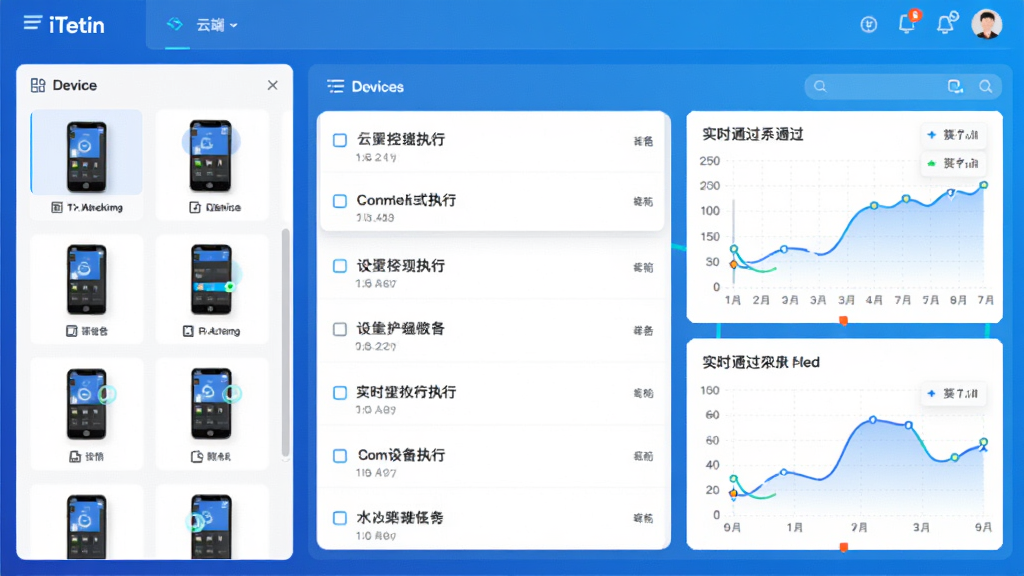 ��������ΪiTestin�ƶ�App�Զ������Թ��ߵ��ƶ˿���̨���棬���ֲ����Ǳ��̷�������ʾ�豸�б�����ͼ���Ҳ�Ϊ����ִ�е����������ʵʱͨ��������ͼ�����Ϊ�Ƽ������䱳����ϰ�ɫ��Ƭ��ϸ��չʾ��̨�ֻ�ͬʱ���в��ԵĶ���Ч�������ʸ���ɾ����޶���Ԫ��