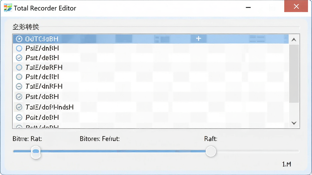 Total Recorder Editor ��ʽת���Ի���չʾ���ʽ���ѡ���б�������ʵ��ڻ��飬�����Ѻ�ֱ�ۣ�����������������ʸɾ����޶���Ԫ��