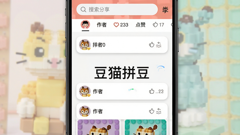 ͼƬ����Ϊ����èƴ������������ҳ����ֻ���ͼ���������������ͷ����ǩ���·����ٲ������ֵ���Ʒ��Ƭ��ÿ�ſ�Ƭ��ʾ��Ʒ����ͼ������ͷ��͵����������Ϊ�罻APP��������Ϣ����ƣ�ϸ�ڰ�����ƬԲ�ǡ���ӰЧ���Ͷ�̬���ض���������ɫ�ʷḻ�������ң����������ɾ�����Ļ������ʾ����èƴ����������