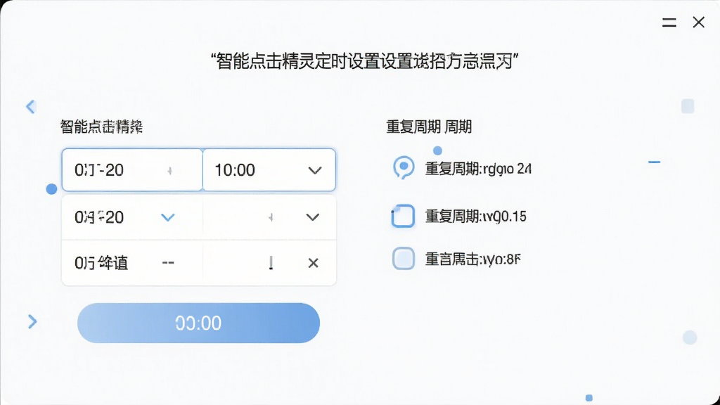 ���ܵ�����鶨ʱ����ҳ�棬��ʾʱ��ѡ�������ظ�����ѡ�����Ϊ��ɫ�����棬�Ű������������£����ʸ��壬�޶���Ԫ��