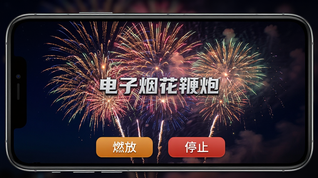 ���壺�����̻����������������ֻ��ϵ�ʵ��Ч��������Ϊҹ�գ��̻����ţ����֣��ֻ��������̻�ռ�ݻ�������֮�����·��в�����ť���Ű棺��ť���С�ȼ�š���ֹͣ�����֣����дʵ���ɫ��Ѥ�ã�ϸ�ڣ��̻��������ֻ���Ļ�ϣ��С������̻����ڡ�ˮӡ�����ʣ������壬�ɾ����޶���Ԫ�ء�