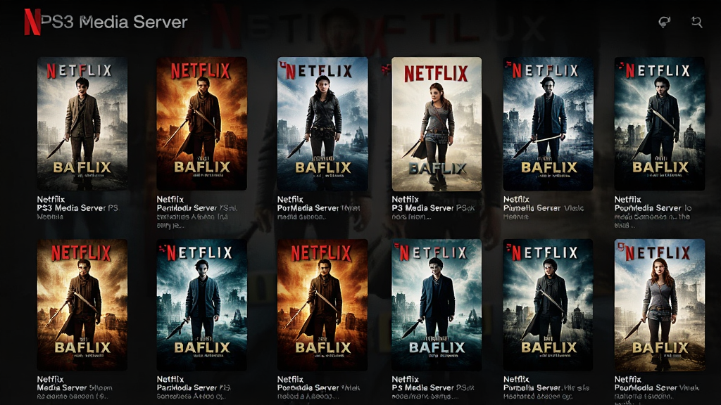PS3 Media Serverý���������棬��ʾ�ಿ��Ӱ����ǽ��ÿ��ӰƬ���з���ͼ�ͼ�飬����������Netflix���������룬ɫ�����ޣ�ϸ�ڷḻ�����廭�ʣ��ɾ��޶���Ԫ��