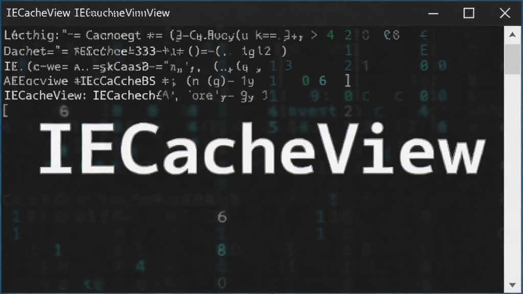 �����д�������IECacheView��������������ʾ���н��������Ϊ��ɫ�ն˷��ͻ����IECacheView�����֣������������޶���Ԫ��