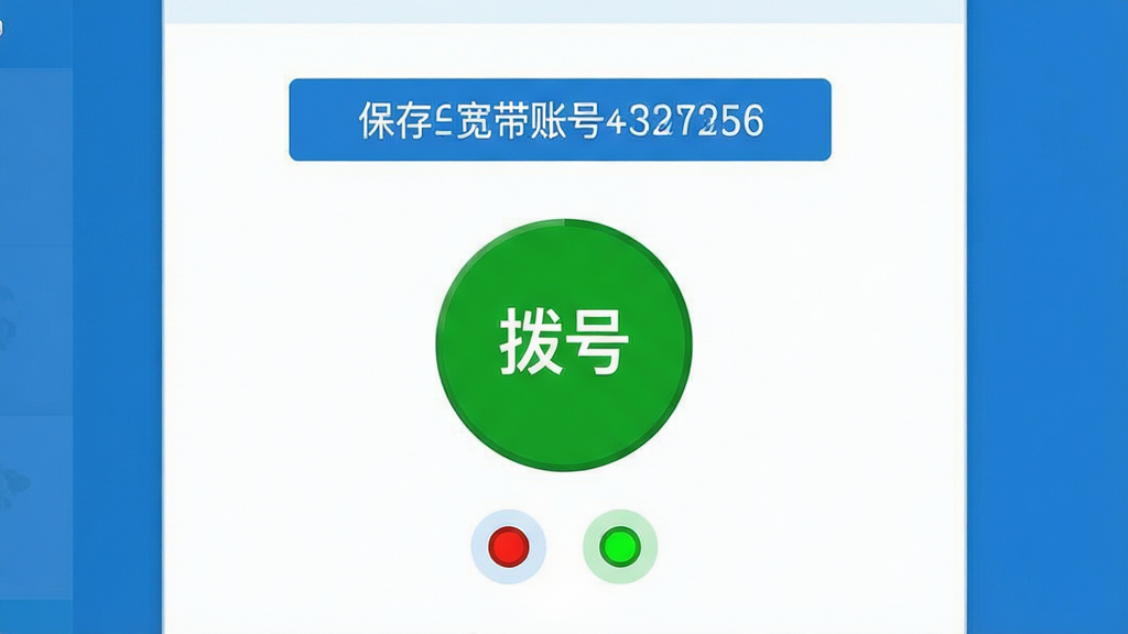 主体为软件主界面特写,界面中央有一个醒目的绿色圆形