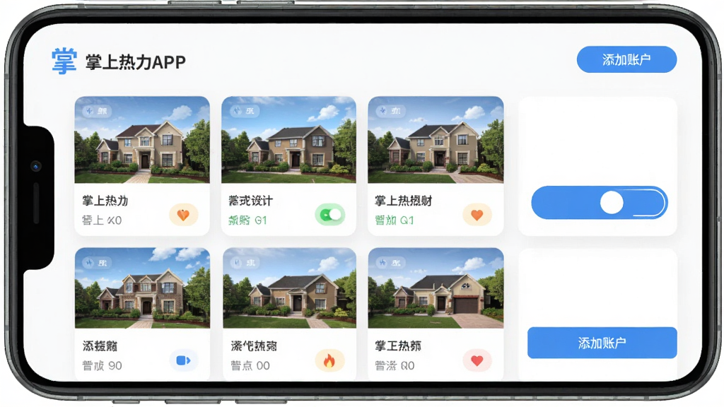 չʾ��������APP���˻��������ܵĽ��棬����Ϊ�˻��б�ҳ�棬�������������Ƭ���л���ť�������˻���ڣ��������񻯣��Ű����룬�����ˬ�ɾ���ϸ��ͻ������������APP�����ƣ�����ϸ���޶���Ԫ��