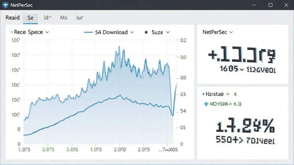 NetPerSec����������Ԥ��ͼ������Ϊ����������ش��ڣ����ְ���ʵʱ�ٶ�����ͼ��������ʾ������ִ���ƽ��ϸ��չʾ�ϴ�������ֵ�����������ɾ����޶���Ԫ��
