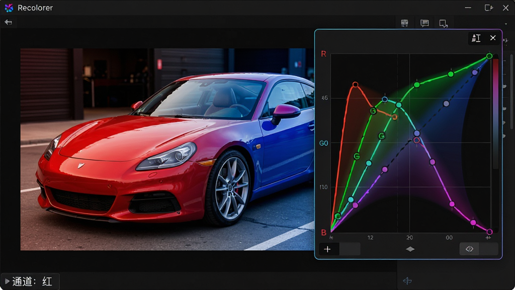 ���壺Recolored������ͨ���滻���ܵĲ���������д�����֣�����������ʾһ�ź�ɫ��������Ƭ���Ҳ൯��ͨ��������壬��ʾR��G��B�������ߡ��Ű棺��������Ϊ��ɫ���⣬ͨ������Ը�����ʾ������ͼ�����ɼ������רҵ���������񣬿Ƽ���ǿ������Ԫ�ؾ��¡�ϸ�ڣ�����ͼ���п��϶���ê�㣬������Ƭ�ڵ�����������ɫ�Ӻ�ɫ�𽥱�Ϊ��ɫ�������·��С�ͨ�����족�ı�ǩ�����ʣ��������ȣ�������Ⱦ�������ɾ��޶���Ԫ�ء�