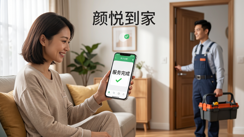 ���壺һλ�û�������ʹ���ֻ��鿴���õ��ҷ�����ȣ���ʦ���ſ�׼�����롣���֣��û�λ�ڻ�����࣬�ſڼ�ʦλ���Ҳ࣬�����������ࡣ�Ű棺�ֻ���Ļ����ʾ��������ɡ����������֡����õ��ҡ��ڻ��涥�����С������ܰ��������Ȼ�⡣ϸ�ڣ��û����żҾӷ�����ʦ���Ṥ���䡣���ʣ����壬�ɾ����޶���Ԫ�ء�