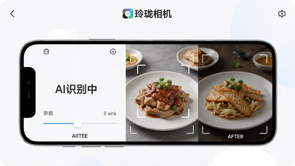����Ϊ�������AI����ʶ������ʾ���棬�ֻ���Ļ�����ʾ��AIʶ���С��������Ҳ�Ϊ��Ӧ����ʳ�����Ż�ǰ��Ա�ͼ���Ϸ��С����������Ʒ�Ʊ�ʶ�����ֲ������ҷ����Ա��Ű棬����ִ���࣬ϸ�ڰ���ʶ���Ͳ����������飬���ʸɾ��������޶���Ԫ�ء�