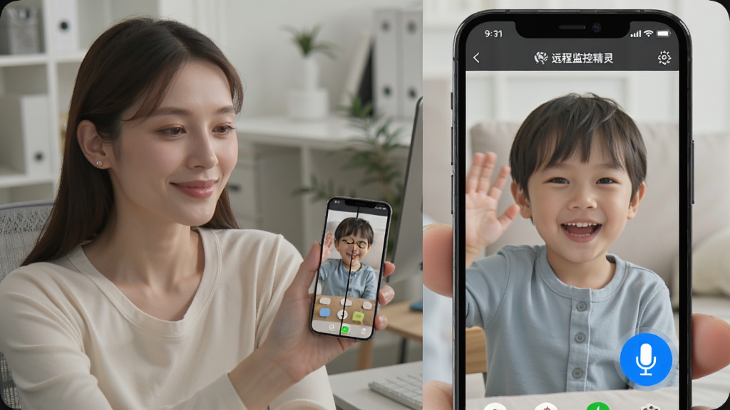 һλ����ĸ���ڰ칫��ʹ�á��ֻ�Զ�̼�ؾ��顱APP����к��ӶԻ����ֻ���Ļ��ʾ����Ц�Ż��֣��������½�����˷�ͼ�����𡣹�ͼ���÷���ʽ�����Ϊĸ�ף��ұ�ΪAPP���棬�����ܰдʵ��������͸ɾ���