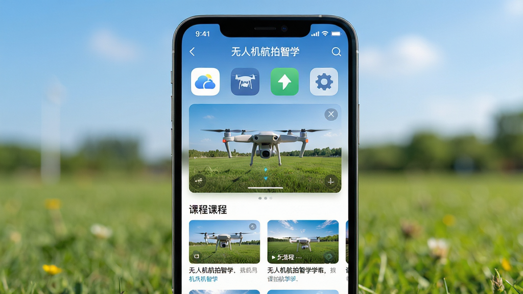 һ�Ÿ�����Ӱ���ͼƬ������Ϊ�����ֻ���Ļչʾ�����˻�������ѧ��APP���棬�����������˻�����ģ�����Ϳγ��б������ֲ����ֻ����й�ͼ����Ļ���������ɼ�������Ϊ�黯�Ļ����ƺ�����졣�Ű���󷽣����дʵ��������ϸ�ڰ���APPͼ�ꡢ�γ�����ͼ������ϸ��ɾ����޶���Ԫ�ء�