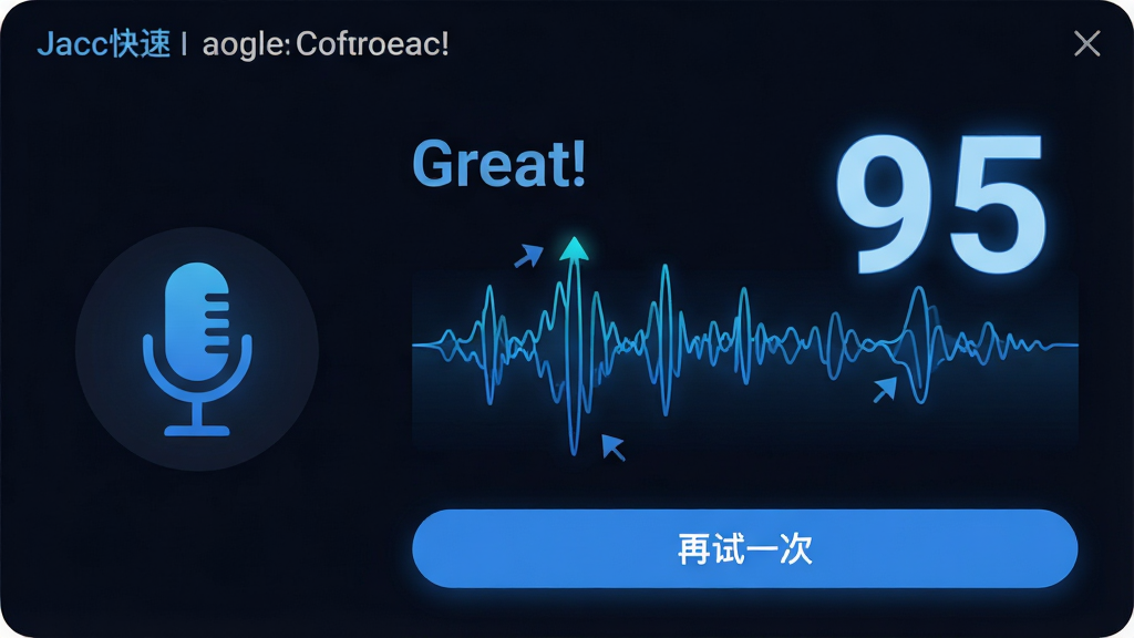 ���壺�ſ˿���Ӣ�ĵ�����������棬��ʾ��Great!���Ͳ���ͼ�����֣����Ϊ��˷�ͼ�꣬�Ҳ�Ϊ�����벨�Σ��·��С�����һ�Ρ���ť���Ű棺�����࣬����ͼ��̬��ʾ���������֡�95���Ŵ�ͻ������񣺿Ƽ��У���ɫ��������ɫ�߹⡣ϸ�ڣ�����ͼ����С��ͷָ����׼ȷλ�ã���ťΪԲ�Ǿ��Ρ����ʣ����壬�ɾ����޶���Ԫ�ء�