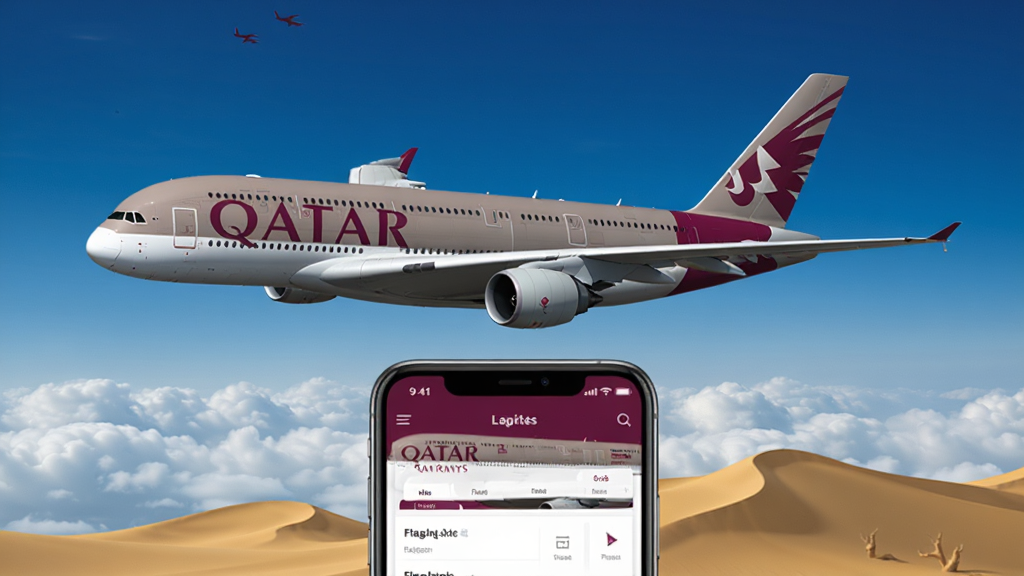 ����������(Qatar Airways)�ٷ�Ӧ�����Ӿ�ͼ����������չʾһ�ܿ���������A380�ͻ�������ε������У�����ͿװΪ��־�ԵĲ��޵ھƺ�ɫ���������ƶ����ɫɳĮ������ǰ��Ϊ�����ֻ���Ļ���棬��Ļ����ʾ����Ԥ�����г̹������ܣ����岼�ֲ������ҶԳƹ�ͼ���Ű���������ں��ִ��Ƽ�����߶˺���Ʒ�Ƶ��ԣ�ϸ�ڳ��ֿͻ�������������������ʸ���ϸ�壬�ɾ��޶���Ԫ��