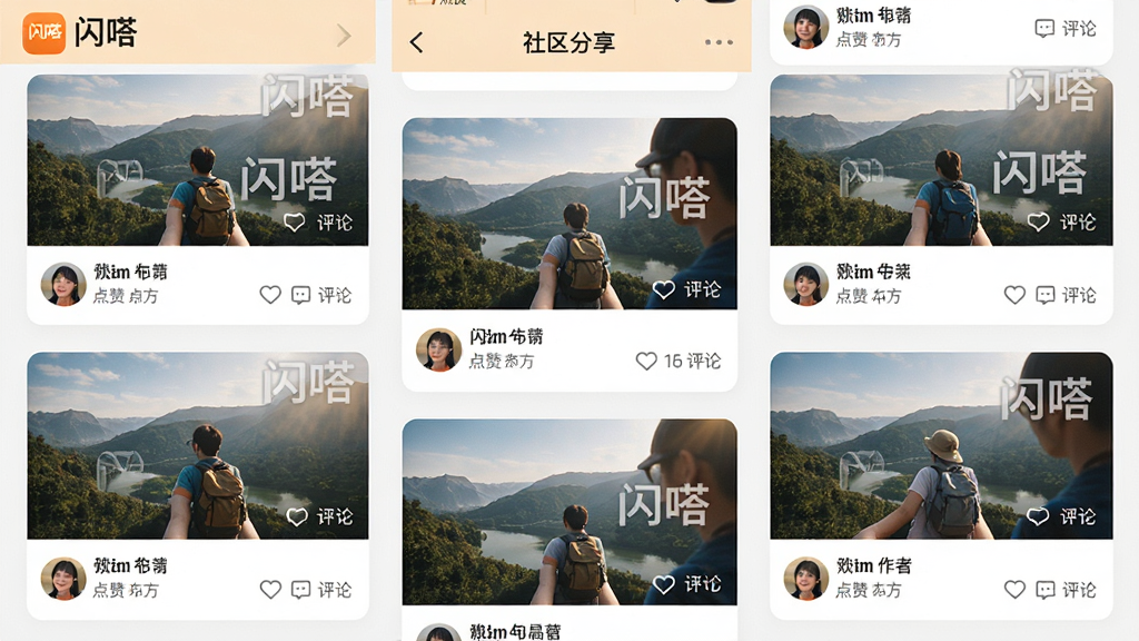 ���壺���APP�������������棬չʾͼ�Ĳ�ï�����бʼ��б������֣��ٲ���ʽ��Ƭ��ÿ�ſ�Ƭ����ͼƬ�����⡢����ͷ���Ű棺��Ϣ�ḻ������ͻ������ડ�������Χ�������ܰ�������ϸ�ڣ���Ƭ���С���ડ�ˮӡ�������������������ʣ����壬�ɾ��޶���Ԫ�ء�