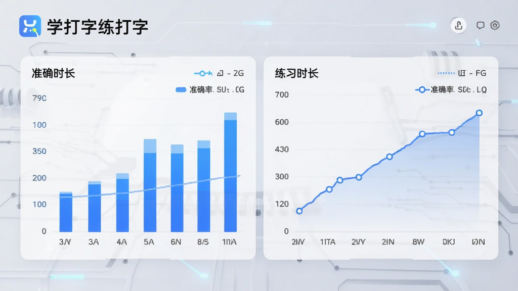 ����ͳ�ƽ��棬��ʾ��״ͼ������ͼ�������ٶȡ�׼ȷ�ʡ���ϰʱ��������Ϊǳ��ɫ�Ƽ��У����Ͻ��С�ѧ���������֡�logo���������Լ���������������ʺϰ칫���������ʸɾ�