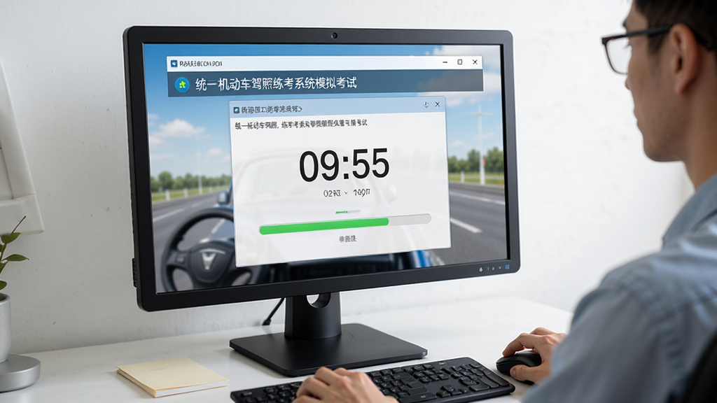 ͳһ��������������ϵͳģ�⿼�Խ��棬������ʾ��ǰ��һ��ѧԱ���ڵ�����������Ļ���е���ʱ�ͽ�������������дʵ������Ϊ�������ڣ����־��У��Ű����������ʸ��壬�ɾ�������